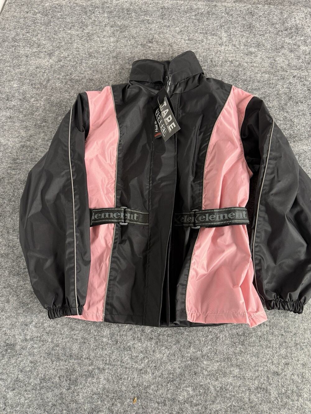 XELEMENT Motorcycle Jacket Womens Small Blank Pink Coat Full Zip A1